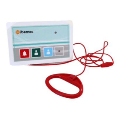 Terminal Inalámbrico de Baño / Botón Alarma-Presencia-Médico / IP65 / 400 m (1312 ft) / POCSAG / Alarma Acústico-Luminosa | SIERRA STORE