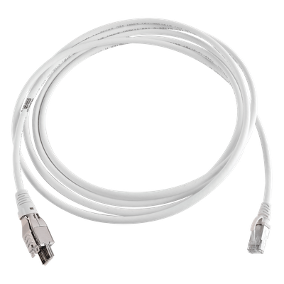 SIEMON T4A-S08M-B02L - Patch Cord / Cat6A / 1/10G Ethernet / 4 Pares / LS0H / 8m (26.25 ft) / Marfil | SIERRA STORE