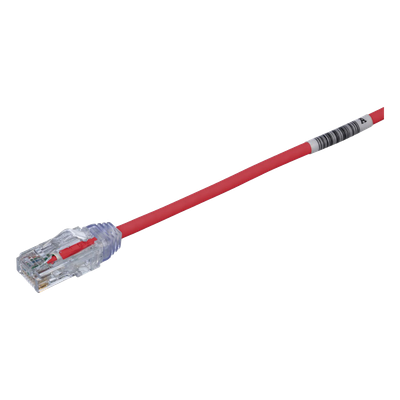 PANDUIT UTP28SP8INRD - Cable de Parcheo UTP / Cat6 / 28AWG Diámetro Reducido / 20.2 cm (0.66 ft) / LSZH-CM / Rojo | SIERRA STORE