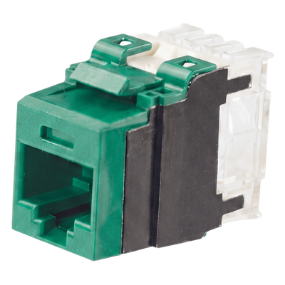 PANDUIT NK6X88MGR - Jack Keystone / Cat 6A / 500 MHz / 110 Impacto / UTP / Verde / T568A-B | SIERRA STORE