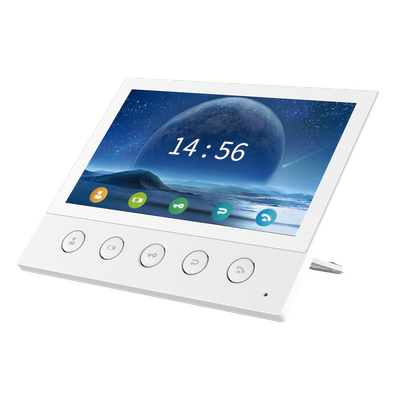 Monitor IP/SIP para interior, Wi-Fi, pantalla táctil de 7", audio de 2 vías, PoE, 8 interfaces de entrada de alarma. | SIERRA STORE
