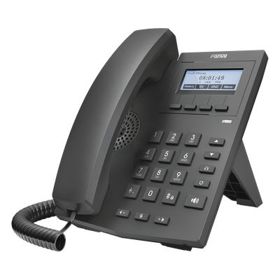Teléfono IP empresarial para 2 lineas SIP con pantalla LCD 128 x 48 Px y conferencia de 3 vías | SIERRA STORE