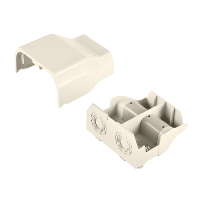 PANDUIT T70EEIW - Conector de Tubería a Canaleta / Salidas 1/2", 3/4", 1" y 1 1/4" / PVC Rígido / UL94V-0 / TIA/EIA / Color Blanco Mate | SIERRA STORE
