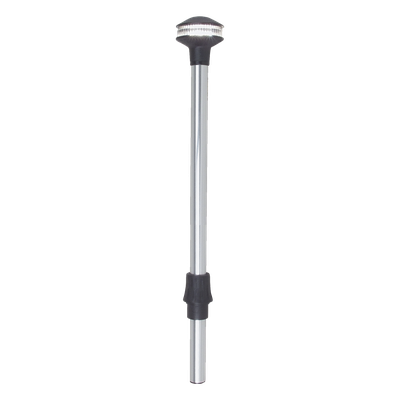 Luz de Poste para Embarcación / USCG 2 Millas Náuticas / 12 VDC / Poste 60.96 cm (24 Pulgadas) / Lente Estriada Transparente | SIERRA STORE