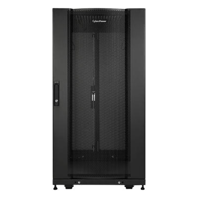 Gabinete Rack / 24U / Montaje en Pared o Piso / Carga Estática 1,365 kg / Puerta Perforada Hexagonal / Rieles Ajustables 905 mm | SIERRA STORE