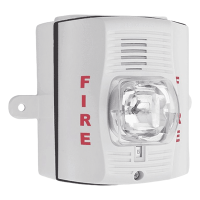 Sirena con Lámpara Estroboscópica para Exterior / a 2 Hilos / Configuración Estroboscópica Seleccionable / Color Blanco | SIERRA STORE