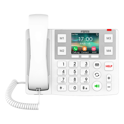 Teléfono IP / Pantalla 3.5 Pulgadas / Wi-Fi Dual Band / Botones Braille / Bluetooth 4.2 / PoE / 2 Líneas SIP | SIERRA STORE