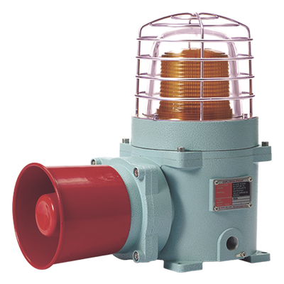 Combinación de baliza LED ámbar con sirena electrónica / 120 dB / ATEX / IP66 / 24 VCD / Zonas peligrosas | SIERRA STORE