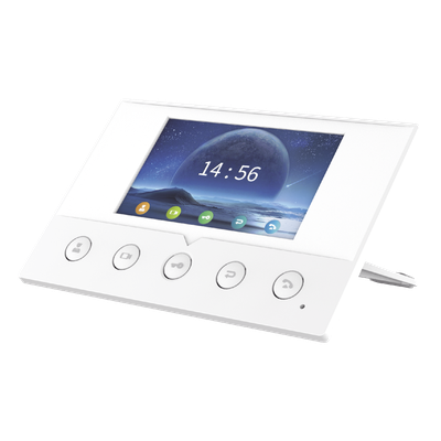 Monitor IP/SIP / Pantalla Capacitiva 4.3" / Wi-Fi 2.4 GHz / Audio HD Bidireccional / PoE / 8 Entradas de Alarma / RS485 / H.264 1080p | SIERRA STORE