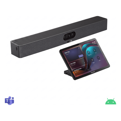 Barra de Videoconferencia / Triple Cámara 4K / 8 Micrófonos / Alcance 5 m (16.4 ft) / Android Integrado / Panel Táctil / 151° FOV | SIERRA STORE
