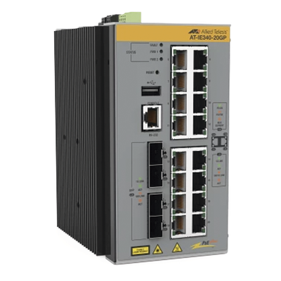 Switch Industrial Capa 3 / 16x PoE+ Gigabit / 4x SFP / TAA / -40°C a 75°C | SIERRA STORE