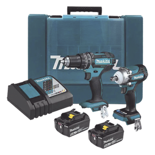 Kit de Herramientas Eléctricas / Rotomartillo Atornillador 1,900 rpm / Atornillador de Impacto 330 Nm / 2 Baterías 18V / Cargador y | SIERRA STORE