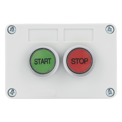 ACCESSPRO XBS-SW-21 - Botonera de Control / IP40 / 24 VCD / 106 x 72 x 58 mm / 4.17 x 2.83 x 2.28 in / Start-Stop / NO | SIERRA STORE