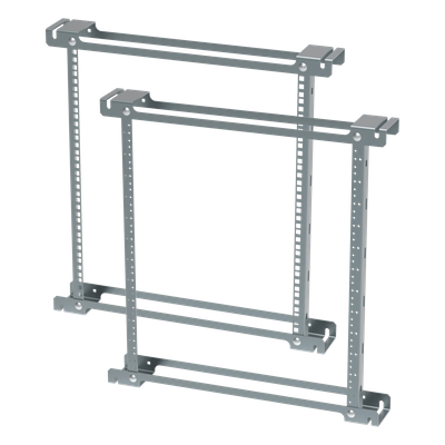 Ángulos de Rack / 19 Pulgadas / 12U / Orificios Roscados / Acero Zinc Plated / 533 mm (21 in) / EIA-310 | SIERRA STORE
