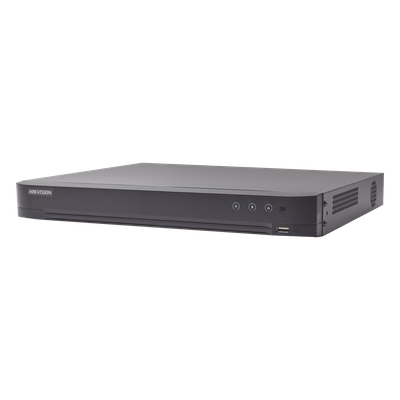 HIKVISION IDS-7208HUHI-M1/XT - DVR Pentahíbrido / 16 Canales (8 TURBOHD + 8 IP) / 8 Megapixel (4K) / Audio Bidireccional Coaxitron / | SIERRA STORE