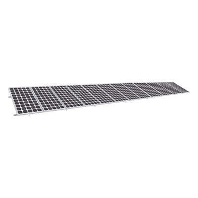Sistema de Montaje Solar / Aluminio Anodizado / 1x12 Módulos / Inclinación 20° a 45° / Viento 136 km/h / Riel 5400 mm | SIERRA STORE