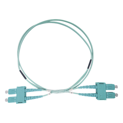 LINKEDPRO BY EPCOM LP-FOM3-SCSC-R03 - Jumper de Fibra Óptica / OM3 50/125 / SC-SC Dúplex / OFNR Riser / 2.0 mm / 3 m (9.84 ft) / Aqua | SIERRA STORE