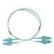 LINKEDPRO BY EPCOM LP-FOM3-SCSC-R03 - Jumper de Fibra Óptica / OM3 50/125 / SC-SC Dúplex / OFNR Riser / 2.0 mm / 3 m (9.84 ft) / Aqua | SIERRA STORE