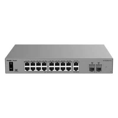 Switch Smart Cloud Managed PoE+ Capa 2 / 20 Puertos Gigabit / 16 Puertos PoE+ 250 W / 2 SFP 1G / Switching 40 Gbps / Forwarding 29.76 | SIERRA STORE