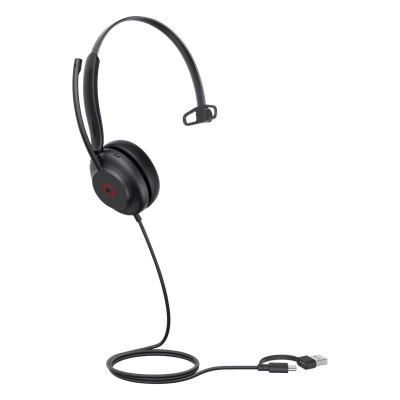 Diadema USB / Mono / Cancelación Activa de Ruido / Altavoz 35 mm / Busylight Automático / Certificación Teams | SIERRA STORE