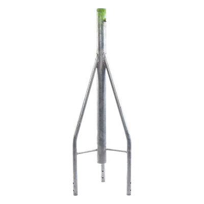 Tramo de Remate para Torre / Tubo Central 2' Cal.18 / Tubos 7/8' Cal.18 / 3 Opresores para Pararrayos / Galvanizado Electrolítico / | SIERRA STORE