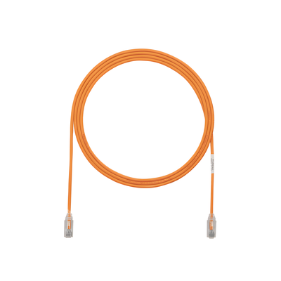 PANDUIT UTP28SP8INOR - Cable de Parcheo UTP / Cat6 / 28AWG / 3.8 mm / 20.2 cm (0.66 ft) / LSZH-CM / Naranja | SIERRA STORE