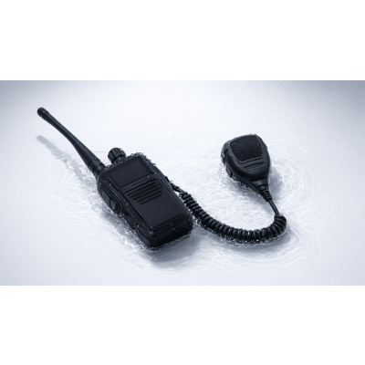 Radio Portátil Marino / Sumergible IP67 / Luz Activada por Agua / NRC Reducción de Ruido / Dual-Watch / 5W de Potencia / Micrófono de | SIERRA STORE