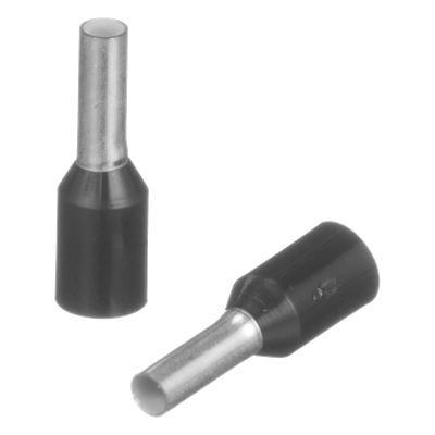 PANDUIT FSD78-6-D - Ferrule Aislado / 16 AWG / Pin 6 mm (0.24 in) / Mango Negro / 500 Piezas | SIERRA STORE