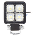 Luz de Trabajo LED / 800 Lúmenes / 4 LEDs 10 W / Alcance 75 m (246.1 ft) / 12-24 VCD / IP67 e IP69K | SIERRA STORE