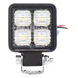 Luz de Trabajo LED / 800 Lúmenes / 4 LEDs 10 W / Alcance 75 m (246.1 ft) / 12-24 VCD / IP67 e IP69K | SIERRA STORE