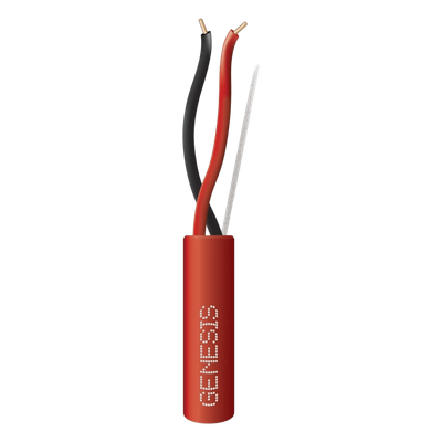 Carrete de Alambre / 2 x 14 AWG / Plenum FPLP / 305 m (1000 ft) / Rojo / Detección de Incendio y Evacuación | SIERRA STORE