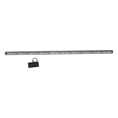 Barra de Luz de Advertencia / 10 Módulos de 6 LED / 49 Pulgadas / Ámbar / 18 Patrones de Destello / 10-30 VCC / 7.2 A / IP Resistente | SIERRA STORE