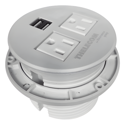 Multicontactos / USB empotrable color blanco, no incluye cable de poder | SIERRA STORE