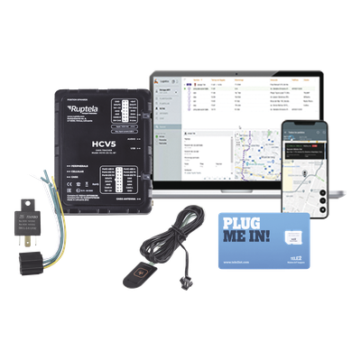 Kit Localizador 4G LTE / Anti-Jammer Ajustable / CANbus FMS-J1708-J1939 / RS232 / Bluetooth / Botón SOS / 12V Relay | SIERRA STORE
