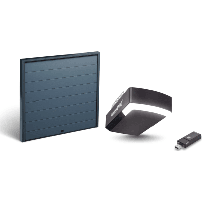 ACCESSPRO KIT-DOOR-87L - KIT COMPLETO Incluye /Puerta D/ Garage / APDOORL 8x7 Pies / Lisa Linea Central / Insulada / Interfase | SIERRA STORE
