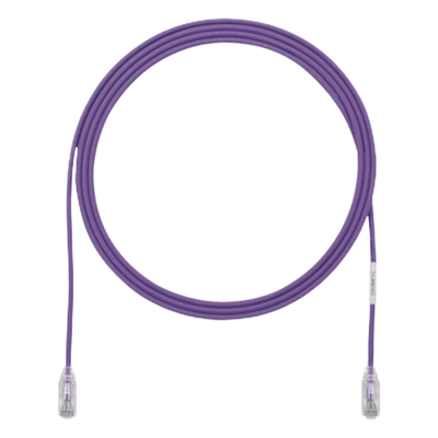PANDUIT UTP28SP3VL - Cable de Parcheo UTP Cat6 / 28AWG Diámetro Reducido / 3.8 mm / 0.91 m (3 Pies) / Violeta / 250 MHz / PoE++ | SIERRA STORE