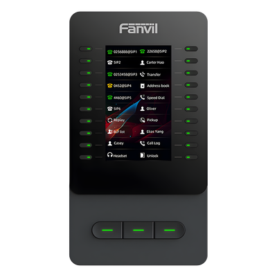 Módulo de Expansión IP / Pantalla Color 4.3 Pulgadas / 60 Teclas DSS Programables / USB Tipo-C / Cascada hasta 4 Unidades / Soporte | SIERRA STORE