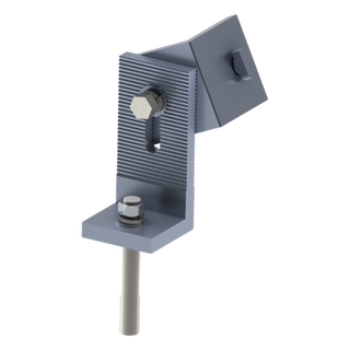 Soporte L para Riel / Techo de Concreto / Aluminio Anodizado / 40x40x90 mm / Tornillo 30 mm Incluido | SIERRA STORE