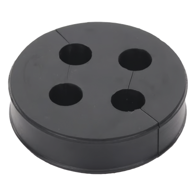 Inserto de Caucho para Placa Pasamuro / 4 Orificios / Cable 3/8 in / Diámetro Exterior 85 mm (3.34 in) / Grosor 25.4 mm (1 in) / EPDM | SIERRA STORE