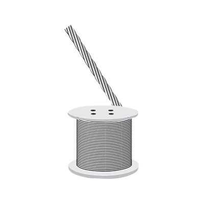 Cable de Retenida 7 Hilos , Resistencia 600 kg, Diámetro 1/8" (retazo 110 m). Acero Galvanizado - CAMESA