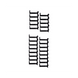 PANDUIT XGL-FMS42B - Kit de Administración de Cables / 42 UR / Dedos 100 mm / Altura 1865 mm (6.1 ft) / Ancho 25 mm / Color Negro | SIERRA STORE