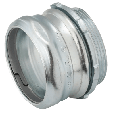 Conector de Compresión para Conduit EMT / Acero Galvanizado / 2-1/2 Pulgadas / Pared Delgada / Hermético al Concreto / 600V / | SIERRA STORE