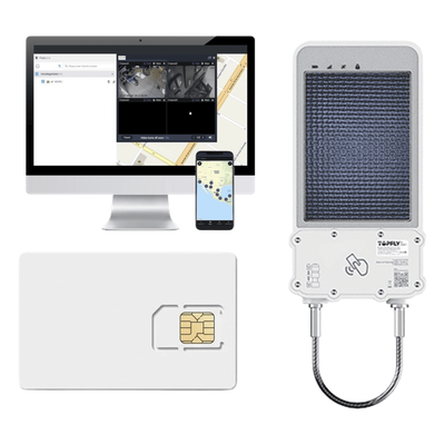 Kit Cerradura Inteligente GPS Solar / LTE Cat-M1 / RFID BLE OTA / IP67 / Batería 14400mAh / 47.2 pies detección | SIERRA STORE