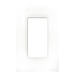 Placa de Pared Screwless / 1 Espacio (1 Gang) / Acabado Satinado Snow / Perfil Delgado 0.30 in (7.6 mm) / Apertura Estilo Designer | SIERRA STORE