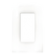 Placa de Pared Screwless / 1 Espacio (1 Gang) / Acabado Satinado Snow / Perfil Delgado 0.30 in (7.6 mm) / Apertura Estilo Designer | SIERRA STORE