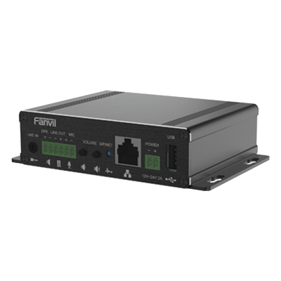 Gateway IP/SIP para Voceo / Amplificador Integrado 30 W / Entrada Audio 3.5 mm / Reproducción MP3 vía USB y TF / PoE 802.3af / 2 | SIERRA STORE