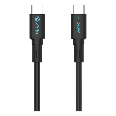 Cable de Carga USB-C a C / 240W / GaN / 480 Mbps / 1 m (3.28 ft) / Magnético / Silicona Médica / Aluminio Anodizado | SIERRA STORE