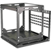 Rack Abierto Deslizante y Giratorio / 12U / Rotación 360° / Carga 68 kg (150 lbs) / Norma EIA/ECA-310-E / Gestión de Cables | SIERRA STORE