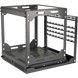 Rack Abierto Deslizante y Giratorio / 12U / Rotación 360° / Carga 68 kg (150 lbs) / Norma EIA/ECA-310-E / Gestión de Cables | SIERRA STORE