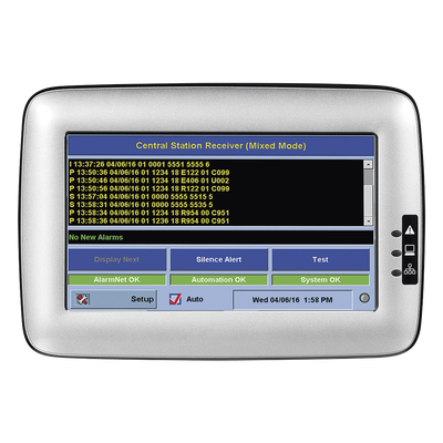 Receptor IP / AlarmNet / Red privada o Internet / Pantalla táctil / RS232 / Hasta 9,999 cuentas | SIERRA STORE